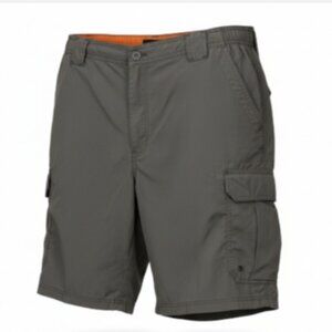 Field & Stream Cargo Fishing Shorts Men XXL 40x9 Gray 7 Mesh Pockets EUC